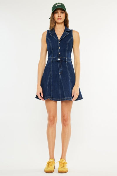 Gabby Sleeveless Denim Mini Dress