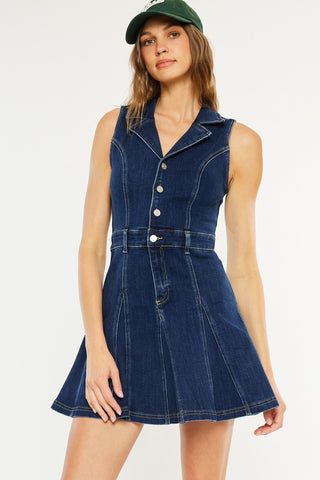Gabby Sleeveless Denim Mini Dress