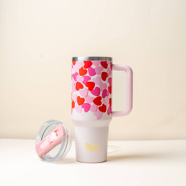 Blushing Hearts 40oz. Tumbler