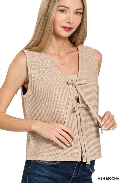 Shirley Tie Front Top