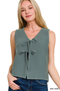 Shirley Tie Front Top
