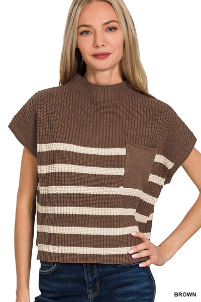 Janie Striped Knit Top
