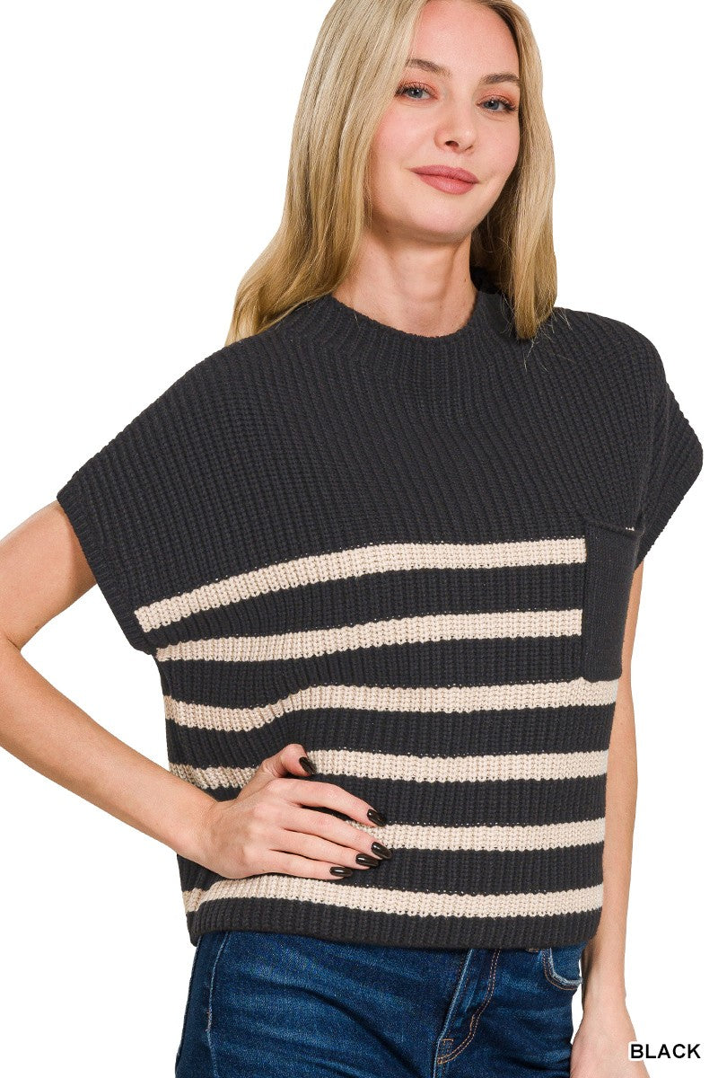 Janie Striped Knit Top