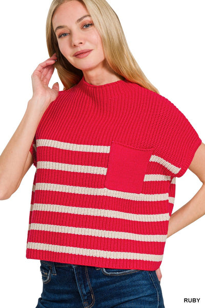 Janie Striped Knit Top