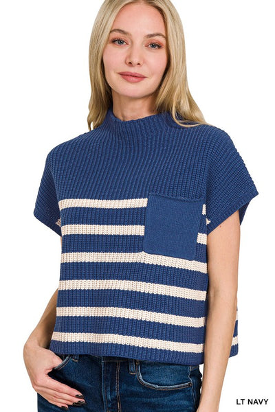 Janie Striped Knit Top