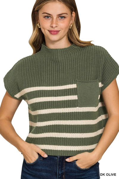 Janie Striped Knit Top