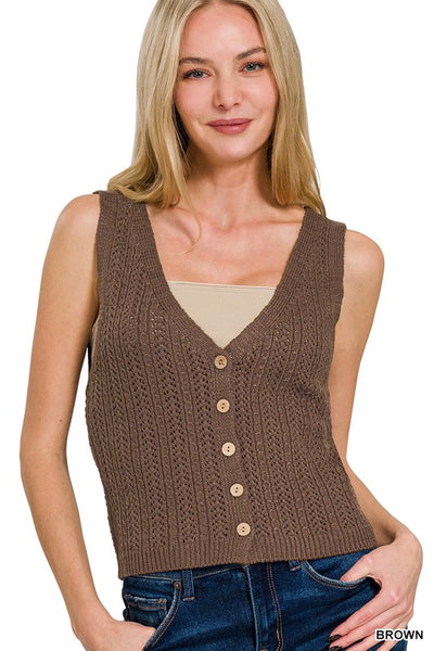 Lori Button Down Vest