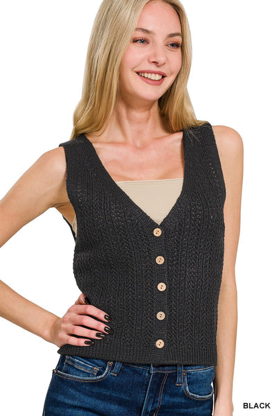 Lori Button Down Vest