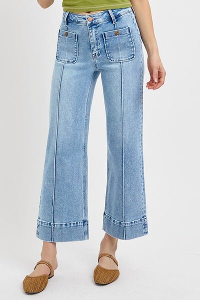 Sharon Patch Pocket Pintuck Risen Jeans