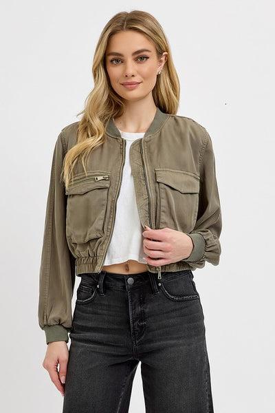 Tencel Bomber Jacket