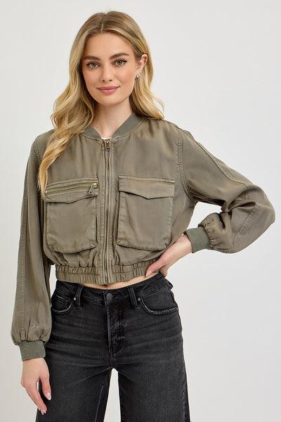 Tencel Bomber Jacket