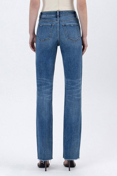 Cara High-Rise Raw Hem Jeans