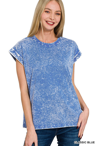 Natalie Crinkle Washed T-Shirt