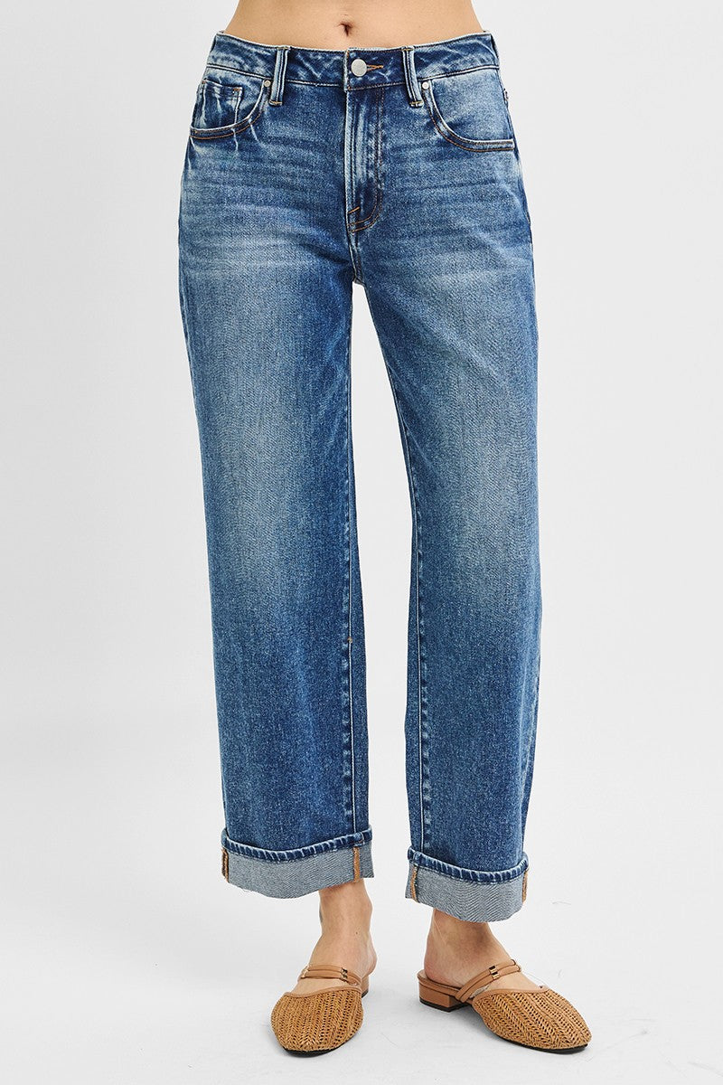 Cynthia Risen Turn Up Cuffed Jeans