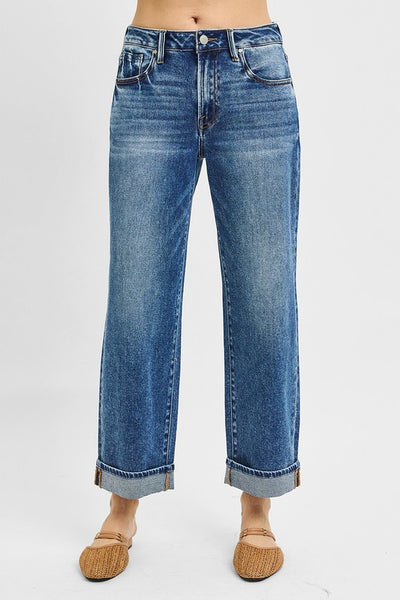 Cynthia Risen Turn Up Cuffed Jeans
