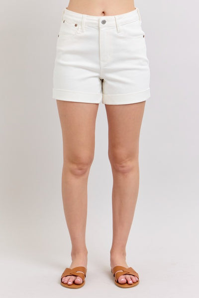 Sabrina Judy Blue Cuffed Shorts
