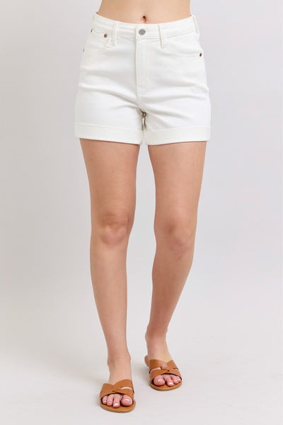 Sabrina Judy Blue Cuffed Shorts