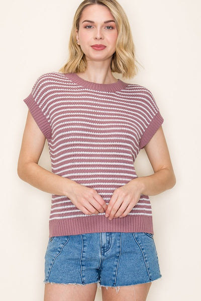 Kim Short Sleeve Pullover Sweater