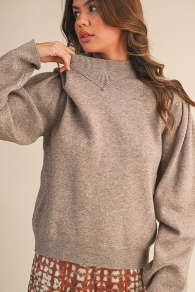 Brooke Mock Neck Sweater