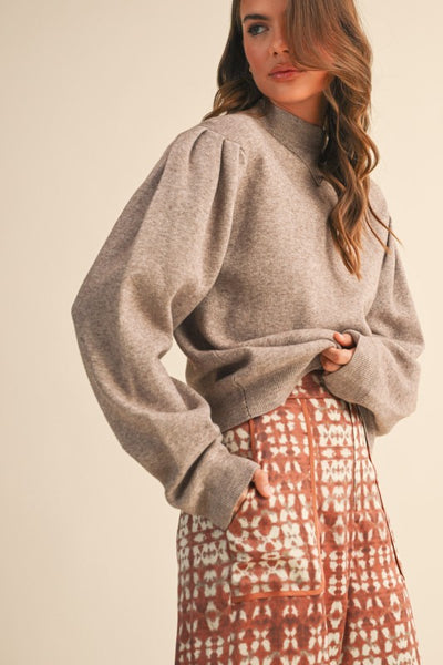 Brooke Mock Neck Sweater