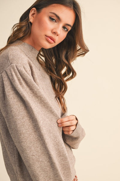 Brooke Mock Neck Sweater