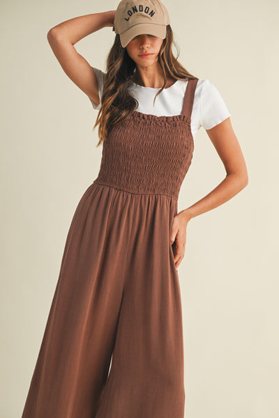 Sara Smocked Bodice Jumpsuit