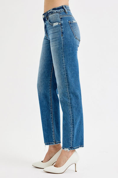 Jackie High Rise Ankle Slim Barrel Jeans