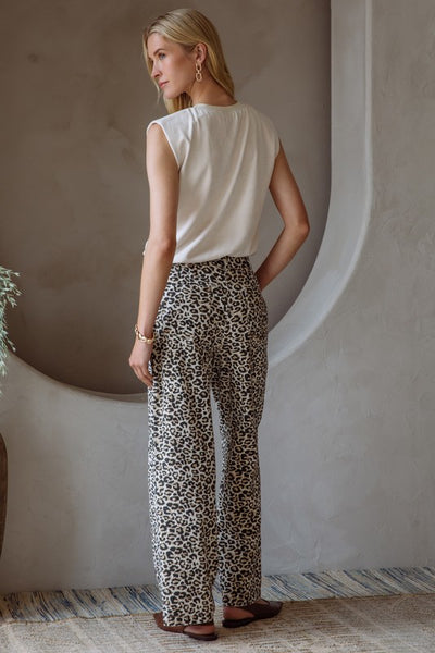 Marley Washed Leopard Print Pants