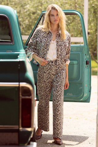 Marley Washed Leopard Print Pants