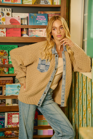Max Buttoned Sweater Top
