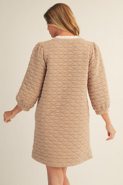 Tracy Textured Shift Dress