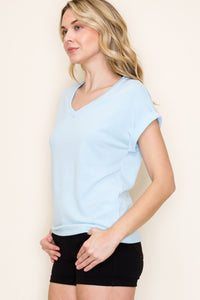 Isla V-Neck French Terry Top