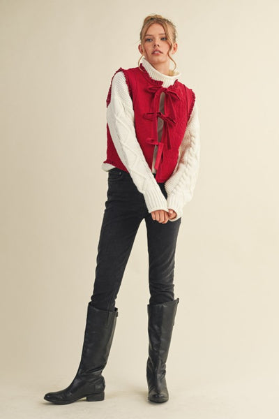 Valerie Quilted Front-Tie Vest