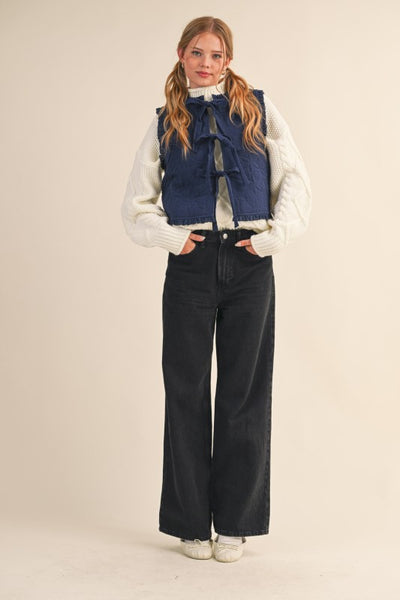 Valerie Quilted Front-Tie Vest