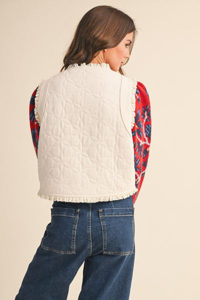 Valerie Quilted Front-Tie Vest