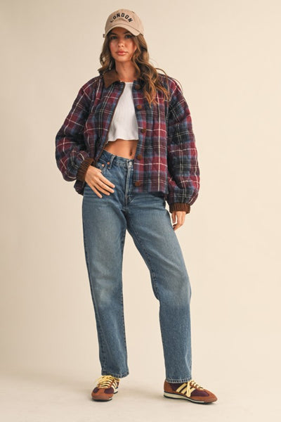Hillary Plaid Quilted Jacket