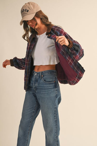 Hillary Plaid Quilted Jacket