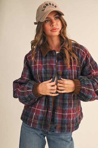 Hillary Plaid Quilted Jacket