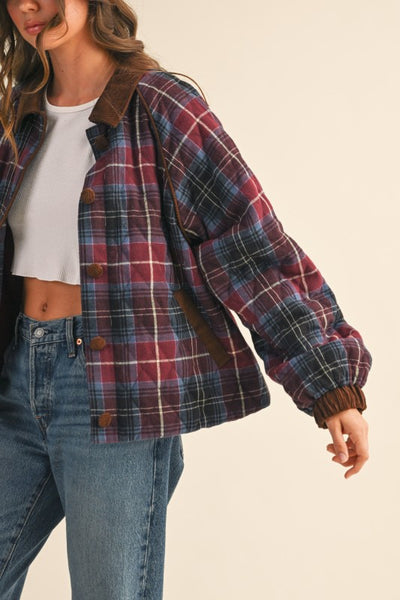 Hillary Plaid Quilted Jacket