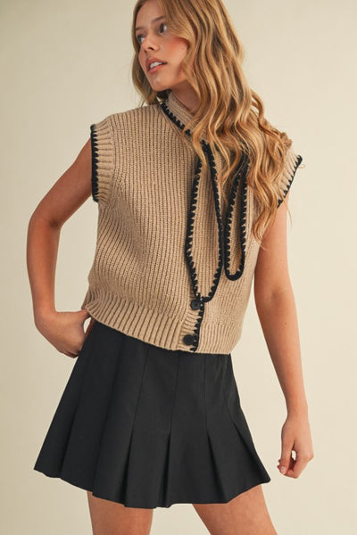 Carter Neck-Tie Sweater Vest