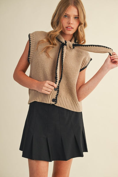 Carter Neck-Tie Sweater Vest