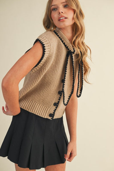 Carter Neck-Tie Sweater Vest