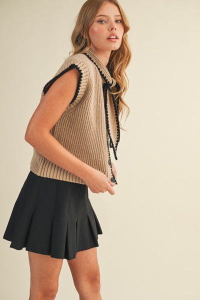 Carter Neck-Tie Sweater Vest
