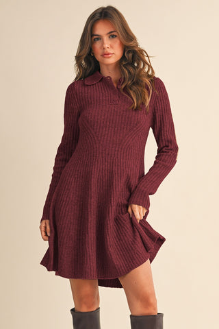 Becky Collared Sweater Dress