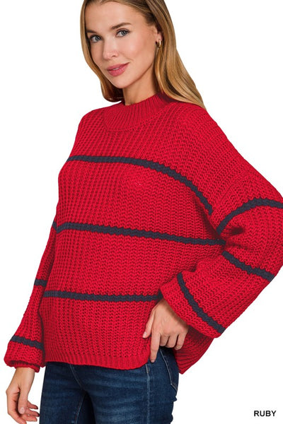 Mariah Oversized Striped Sweater