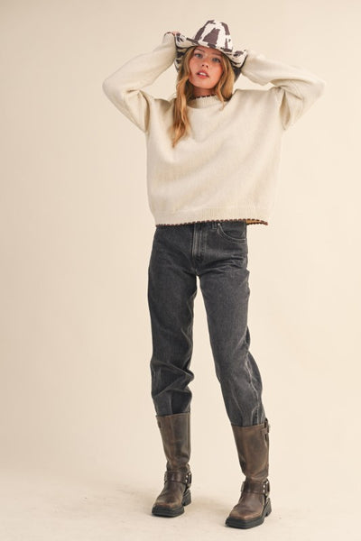 Bianca Scalloped Edge Sweater