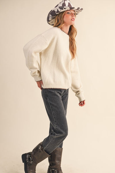 Bianca Scalloped Edge Sweater