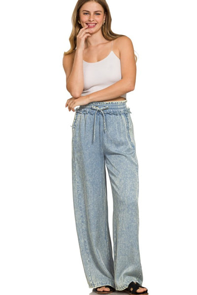 Tencel Pants w/ Drawstring