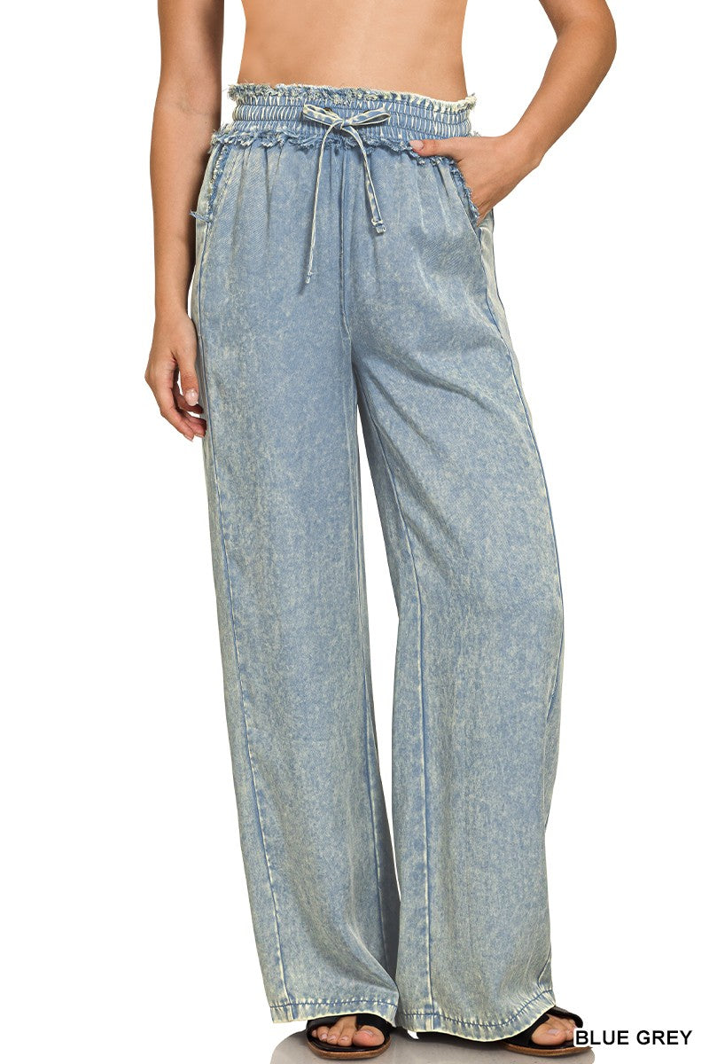 Tencel Pants w/ Drawstring