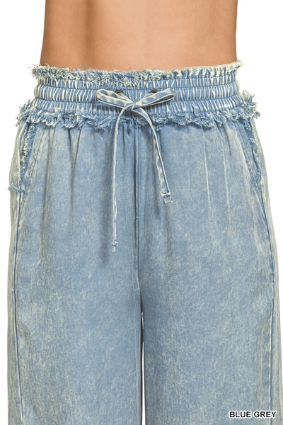 Tencel Pants w/ Drawstring